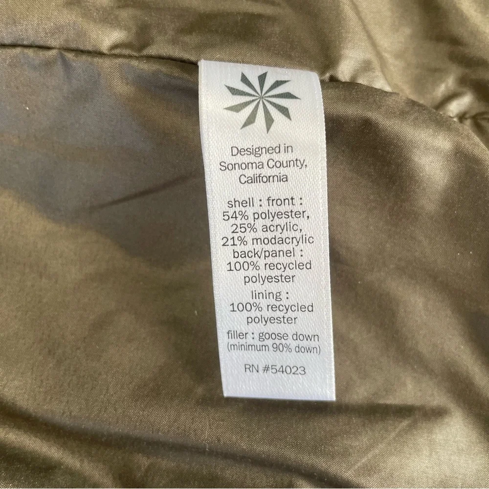 Athleta Responsible Tundra Down Puffer Shearling Vest
